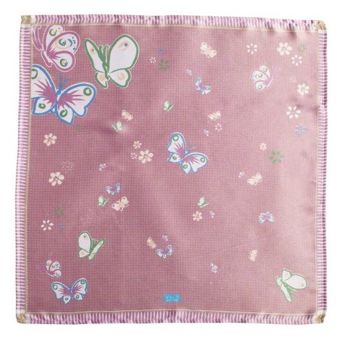 Foulard colore rosa farfalla