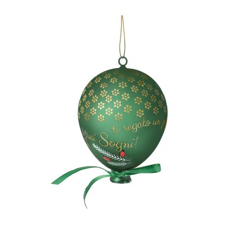 Palloncino in vetro "i tuoi sogni" verde
