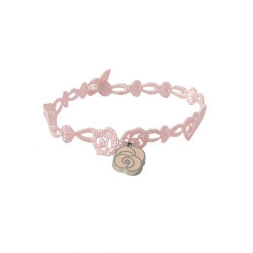 Braccialetto in macramÈ rosa
