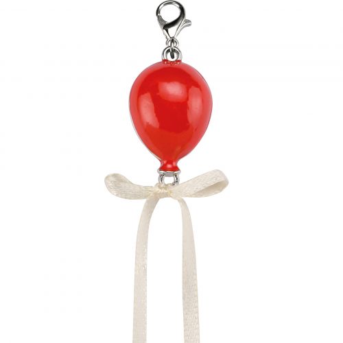 Charm palloncino rosso - 6 pz.