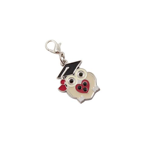 Charm gufo con tocco - 6 pz.