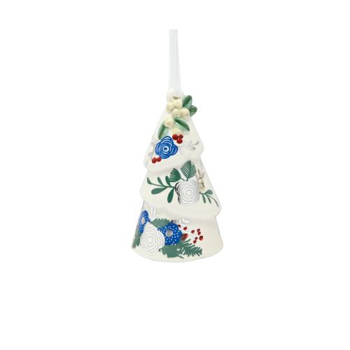 Addobbo albero colore argento e blu